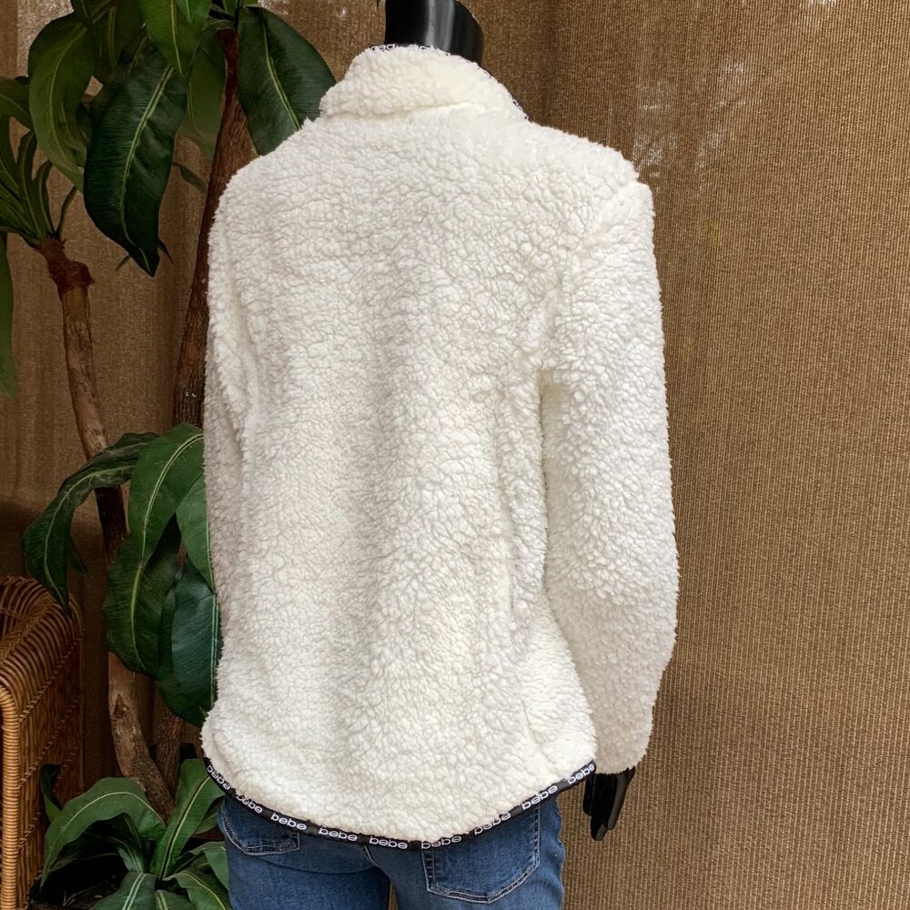 Bebe Sport Faux Shearling Jacket Sz S - Picture 6 of 14